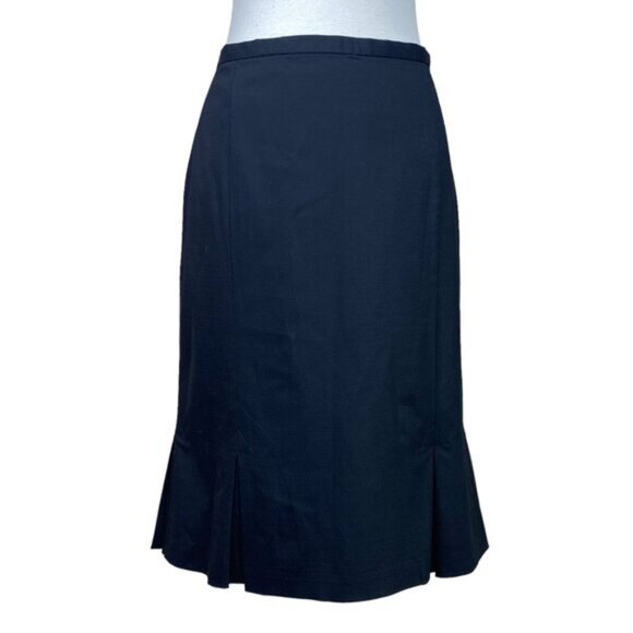 Pendleton Wool Trumpet Skirt Black Size 12 - Picture 1 of 7
